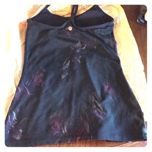 Black Lululemon Power Y tank